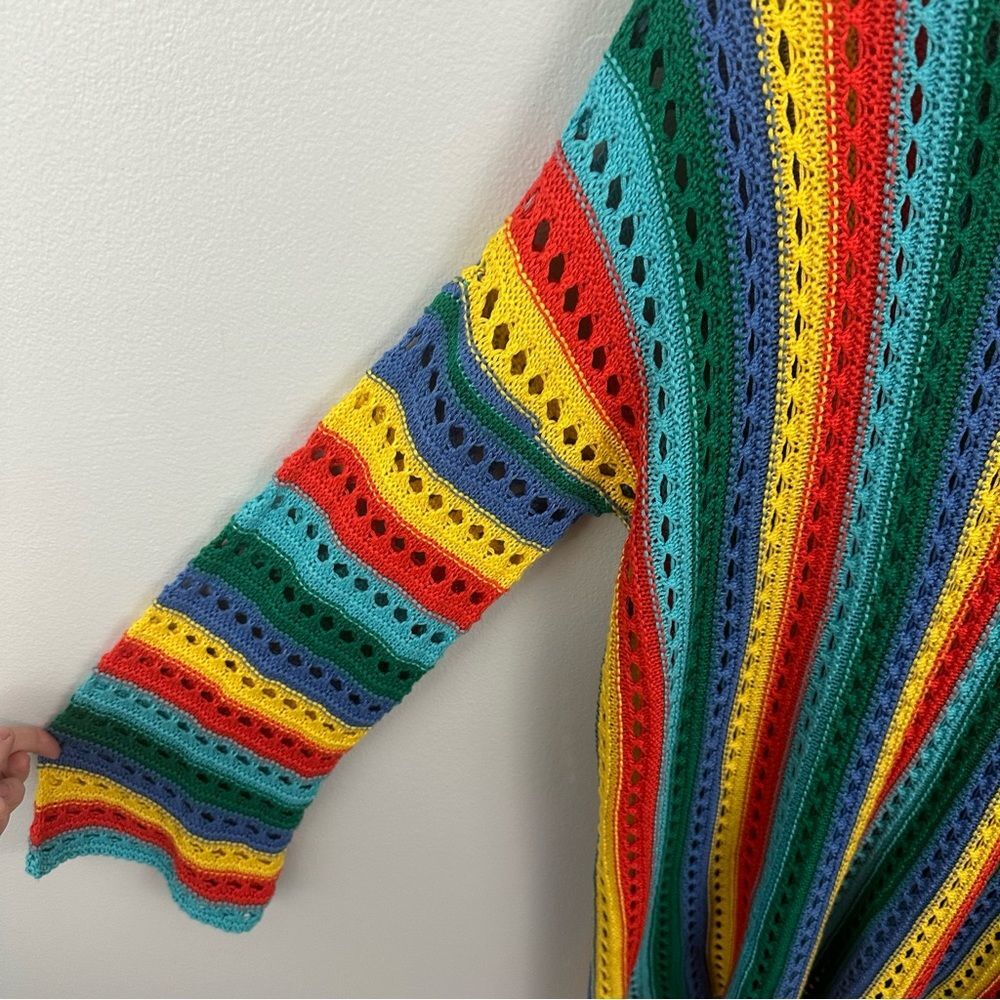 Show Me Your Mumu Cruz Sweater Rainbow Tropic Knit Size Medium - Picture 8 of 13